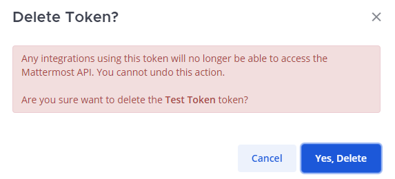 Delete a Access Token through the Security tab under the Profile section.